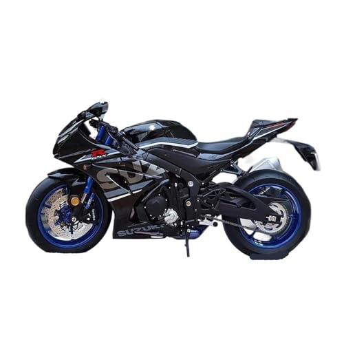 Miniatur Motorfahrzeug Modelle 1/12 Für Suzuki GSX-R1000 Motorradmodell Legierungsmodell Statische Anzeige Mode Klassisches Motorradmodell Druckguss-Nachbildung(Black) von CYQOCD