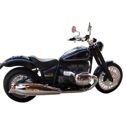 Miniatur Motorfahrzeug Modelle 1/18 Für BMW R18 Motorrad Legierung Motorrad Modell Schwere Motorrad Spielzeug Modell Sammlung Souvenir Druckguss-Nachbildung(Black B 1/12) von CYQOCD