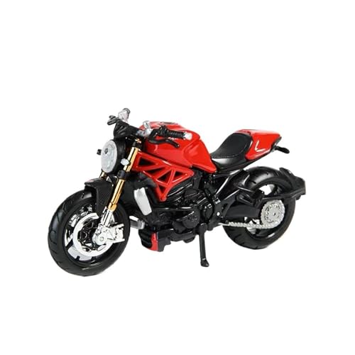 Miniatur Motorfahrzeug Modelle 1/18 Für Ducati 821 Modell Ducati Monster 1200 Modell Mini Motorrad Modell Kuchen Backen Schwarz Rot Druckguss-Nachbildung von CYQOCD