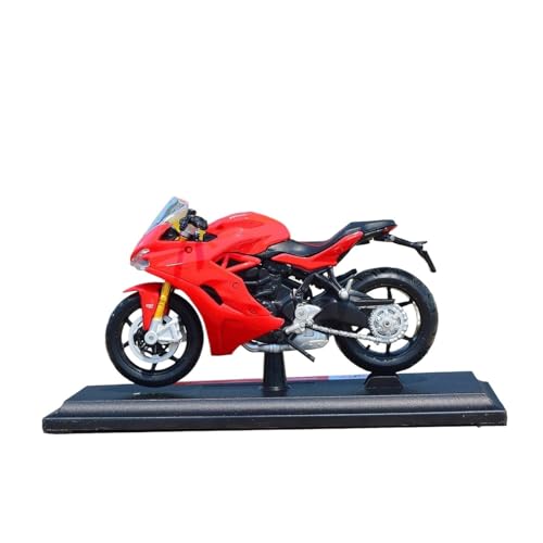 Miniatur Motorfahrzeug Modelle 1/18 Für Ducati SUPER Naked V4 S Motorradmodell Larkspeed 1199 Street Fighter Motorradmodell Druckguss-Nachbildung(Yellow) von CYQOCD