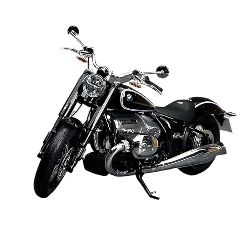 Miniatur Motorfahrzeug Modelle 1:10 Für BMW R18 K34 Legierung Motorrad Modell Spielzeug Sport Motorrad Racing Modell Sammeln Ornament Display Druckguss-Nachbildung(Black) von CYQOCD