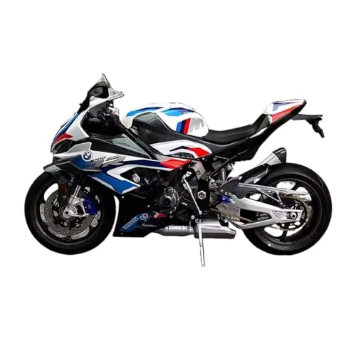 Miniatur Motorfahrzeug Modelle 1:10 Für BMW R18 K34 Legierung Motorrad Modell Spielzeug Sport Motorrad Racing Modell Sammeln Ornament Display Druckguss-Nachbildung(White) von CYQOCD