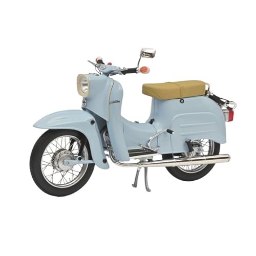 Miniatur Motorfahrzeug Modelle 1:10 Für Simson KR51/1 Blau Maßstab Legierung Klassisches Motorradmodell Sammlermodell Spielzeugmotorrad Druckguss-Nachbildung von CYQOCD