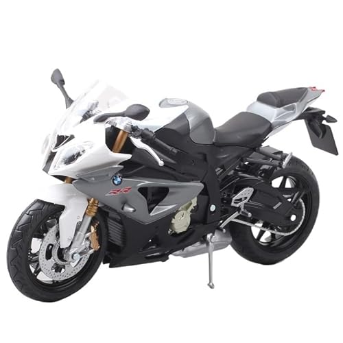Miniatur Motorfahrzeug Modelle 1:12 Für BMW S 1000RR 2009 Motorradmodell Simulation Motorrad Statisches Motorradmodell Spielzeug Display Druckguss-Nachbildung(Gray) von CYQOCD