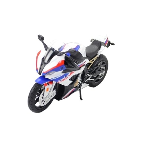 Miniatur Motorfahrzeug Modelle 1:12 Für BMW S1000RR Tomahawk Legierung Modell Spielzeug Motorrad Sound Und Licht Weiß Druckguss-Nachbildung von CYQOCD
