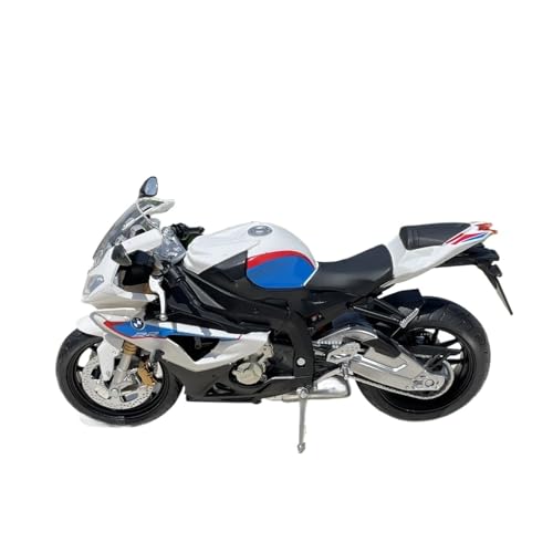 Miniatur Motorfahrzeug Modelle 1:12 Für BMW Twin R 1000rr Motorradmodell Druckgussmodell Motorradmode Motorraddisplay Modell Ornament Druckguss-Nachbildung(Blue) von CYQOCD