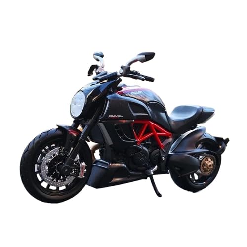 Miniatur Motorfahrzeug Modelle 1:12 Für Ducati Diavel Carbon Alloy Racing Motorradmodell Diecast Metal Street Sports Motorradmodell Druckguss-Nachbildung von CYQOCD
