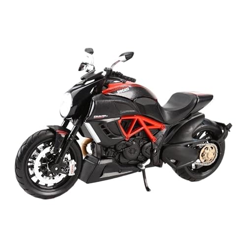 Miniatur Motorfahrzeug Modelle 1:12 Für Ducati Diavel Carbon Red Druckguss-Motorradmodell Für Sammeln, Hobbys, Mini-Motorradmodell Druckguss-Nachbildung von CYQOCD