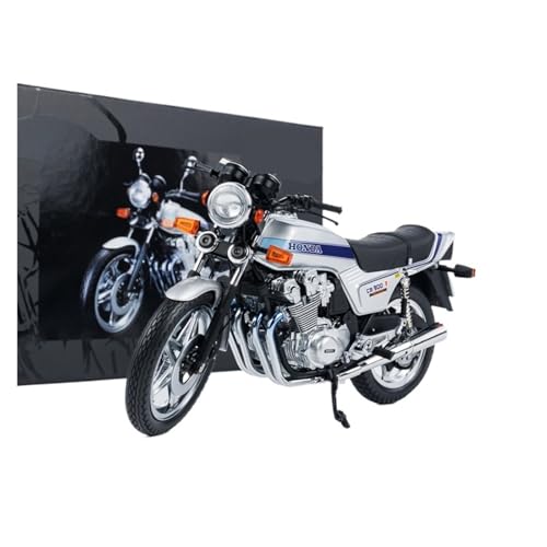 Miniatur Motorfahrzeug Modelle 1:12 Für Honda CB 900 BOL D'OR 1978 DREI Farben Metall Auto Modell Kunst Handwerk Fenster Display Druckguss-Nachbildung(Silver) von CYQOCD