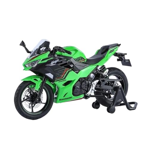 Miniatur Motorfahrzeug Modelle 1:12 Für Kawasaki 400 Motorrad Sound Licht Simulation Legierung Modell Sport Motorrad Racing Modell Displays Druckguss-Nachbildung von CYQOCD