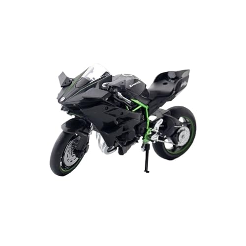 Miniatur Motorfahrzeug Modelle 1:12 Für Kawasaki H2R Kleine Ninja Straßenauto Motorradmodell Schall- Und Lichtstoßdämpfung Druckguss-Nachbildung von CYQOCD