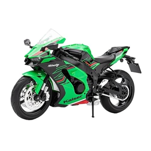 Miniatur Motorfahrzeug Modelle 1:12 Für Kawasaki Ninja ZX10R Legierung Druckguss Motorrad Modell Spielzeug Fahrzeug Sammlung Sound Und Licht Druckguss-Nachbildung von CYQOCD
