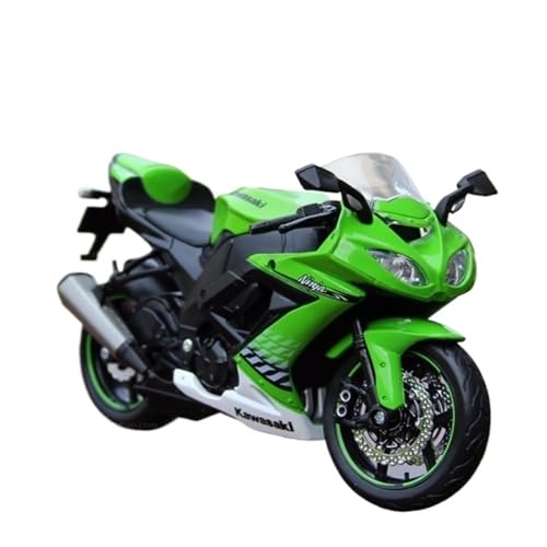 Miniatur Motorfahrzeug Modelle 1:12 Für Kawasaki ZX-10R Motorradmodell 6R Ninja Motorrad Auto Nachahmung Echten Motorrad Display Druckguss-Nachbildung von CYQOCD