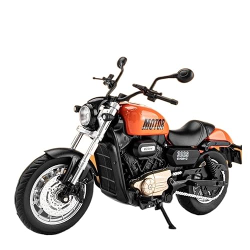Miniatur Motorfahrzeug Modelle 1:12 Für QJMOTOR SHAN 300S Off-Road Autocycle Legierung Druckguss Motorrad Modell Fahrzeug Sound Licht Fahrzeug Druckguss-Nachbildung von CYQOCD