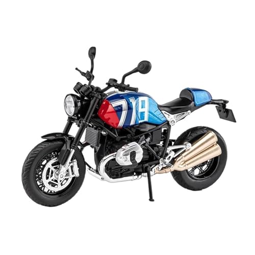Miniatur Motorfahrzeug Modelle 1:12 Für R Nine T Scrambler Legierung Motorrad Modell Sound Und Licht Sammlung Spielzeug Metall Motorrad Modell Druckguss-Nachbildung von CYQOCD