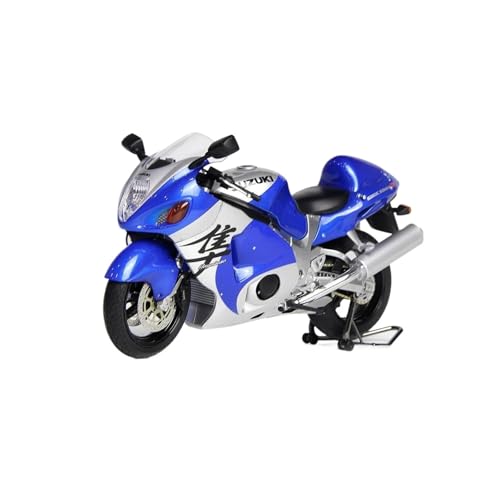 Miniatur Motorfahrzeug Modelle 1:12 Für Suzuki Hayabusa GSX-1300R Hiabusa Motorrad Legierung Modell Maßstab Racing Motorrad Modell Auto Display Druckguss-Nachbildung(Blue) von CYQOCD