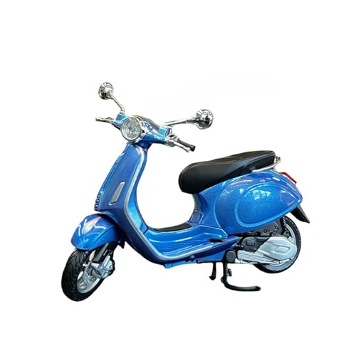 Miniatur Motorfahrzeug Modelle 1:12 Für Vespa Roller Motorrad Simulation Ornament Modell Sammlermodell Spielzeug Weiß Rot Blau Druckguss-Nachbildung(Blue) von CYQOCD