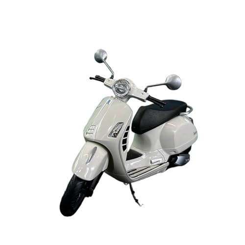 Miniatur Motorfahrzeug Modelle 1:12 Für Vespa Roller Motorrad Simulation Ornament Modell Sammlermodell Spielzeug Weiß Rot Blau Druckguss-Nachbildung(White) von CYQOCD