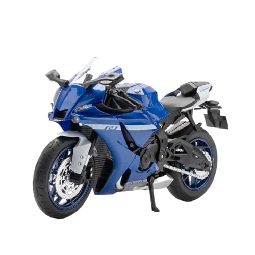Miniatur Motorfahrzeug Modelle 1:12 Für Yamaha R1 Motorrad Legierung Auto Spielzeug Metall Druckguss Simulation Licht Und Sound Motorräder Modell Druckguss-Nachbildung von CYQOCD