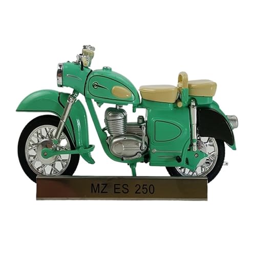 Miniatur Motorfahrzeug Modelle 1:24 Für MZ ES 250 Grün Motorrad Legierung Modell Sammler Modell Sport Motorrad Racing Modell Display Druckguss-Nachbildung von CYQOCD