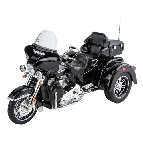 Miniatur Motorfahrzeug Modelle 1:9 Für CVO Tri Glide Legierung Dreirad Cruise Travel Motorrad Modell Diecast Motorrad Modell Sound Licht Druckguss-Nachbildung von CYQOCD