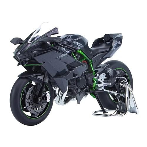 Miniatur Motorfahrzeug Modelle 1:9 Für Kawasaki Ninja H2R H2 Motorrad Modell Spielzeug Legierung Diecast Mit Sound Licht Mode Motorrad Modelc Druckguss-Nachbildung von CYQOCD
