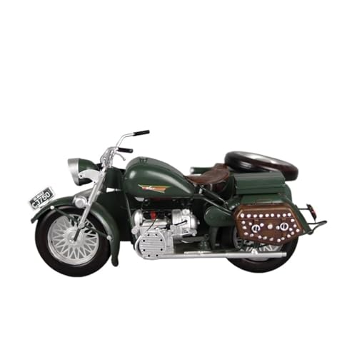 Miniatur Motorfahrzeug Modelle Für Changjiang 750 Foreign Accent Bias Dreirädriges Motorradmodell Eisen-Nostalgie-Displays Druckguss-Nachbildung von CYQOCD