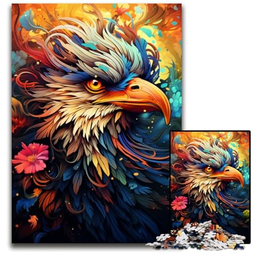 1000-teiliges Puzzle-Geschenk: Die farbenfrohe Psychedelia der Vogelkrieger. Anspruchsvolle Puzzles. Perfekte Dekoration für Zuhause oder das Büro 1000 Teile (75x50cm). von CYSEHKRBL
