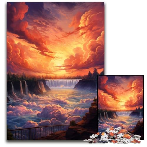 1000-teiliges Puzzle Weltberühmte Landschaft unmögliches Puzzle für Erwachsene Gehirn-Herausforderung Teenager und Heimdekoration 1000 Teile (38x26cm) von CYSEHKRBL