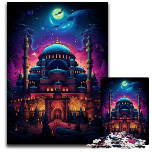 1000-teiliges Puzzle für Erwachsene Türkiye Hagia Sophia Holzpuzzle anspruchsvolles Denkspiel für Teenager unterhaltsames interaktives Spiel für die ganze Familie 1000 Teile (75x50cm) von CYSEHKRBL