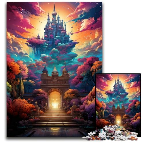 1000-teiliges Puzzle für Erwachsene. Die farbenfrohe Psychedelia von Versailles. Papierpuzzle. Anspruchsvolles Denkspiel für Teenager. Familienspaß. Interaktives Spiel. 1000 Teile (38x26cm). von CYSEHKRBL