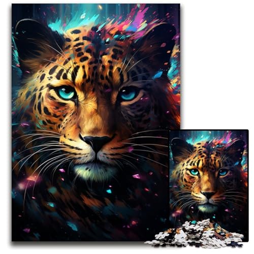 Die farbenfrohe Psychedelie des süßen kleinen kosmischen Leoparden Puzzle 1000 Teile für Erwachsene Puzzle für Erwachsene für Reiseliebhaber und Paare anspruchsvolles Spielzeug 1000 Teile (75x50cm) Die farbenfrohe Psychedelie des süßen kleinen kosmischen Leoparden Puzzle 1000 Teile für Erwachsene Puzzle für Erwachsene für Reiseliebhaber und Paare anspruchsvolles Spielzeug 1000 Teile (75x50cm) von CYSEHKRBL