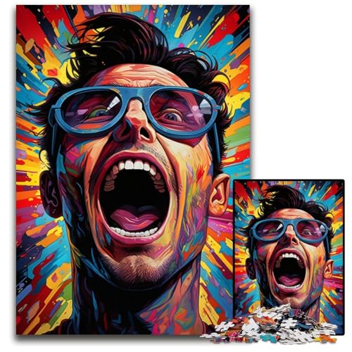 Painting Color Heroes 1000-teiliges Puzzle unmögliche Puzzles für Erwachsene Denksportaufgabe Spiel für Erwachsene interaktive Familienaktivität 1000 Teile (38 x 26 cm) von CYSEHKRBL