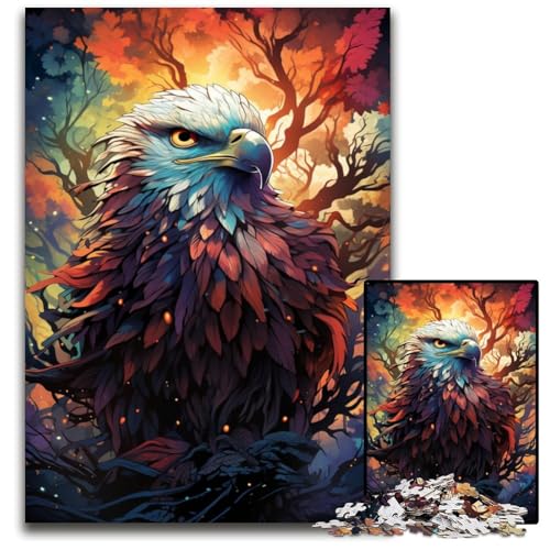 Painting Color Magic Eagle 1000-teiliges Puzzle unmögliches Puzzle für Erwachsene Denksportaufgabe Spiel für Erwachsene interaktive Familienaktivität 1000 Teile (38 x 26 cm) von CYSEHKRBL