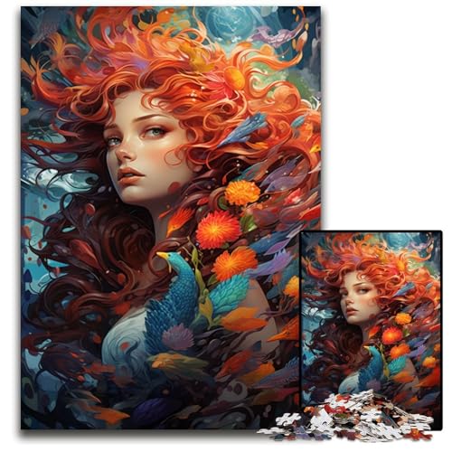 Puzzle 1000 Teile Gemälde Fantasiegöttin Puzzle anspruchsvolles Denkspiel für Teenager Familienspaß interaktives Spiel 1000 Teile (75 x 50 cm) von CYSEHKRBL