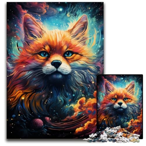 Puzzle 1000 Teile Planet Color Fox Puzzles anspruchsvolles Denkspiel für Teenager unterhaltsames interaktives Spiel für die ganze Familie 1000 Teile (75 x 50 cm) von CYSEHKRBL