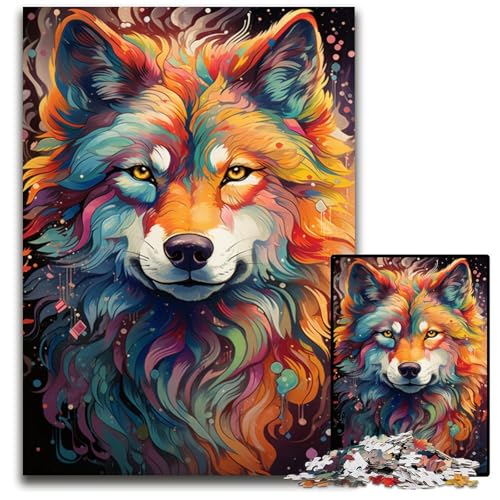 Puzzle 1000 Teile für Erwachsene Die farbenfrohe Psychedelia der Polarwölfe anspruchsvolle Puzzles anspruchsvolles DIY-Denkspiel perfektes Familienspiel oder dekoratives Geschenk 1000 Teile (75x50cm) Puzzle 1000 Teile für Erwachsene Die farbenfrohe Psychedelia der Polarwölfe anspruchsvolle Puzzles anspruchsvolles DIY-Denkspiel perfektes Familienspiel oder dekoratives Geschenk 1000 Teile (75x50cm) von CYSEHKRBL