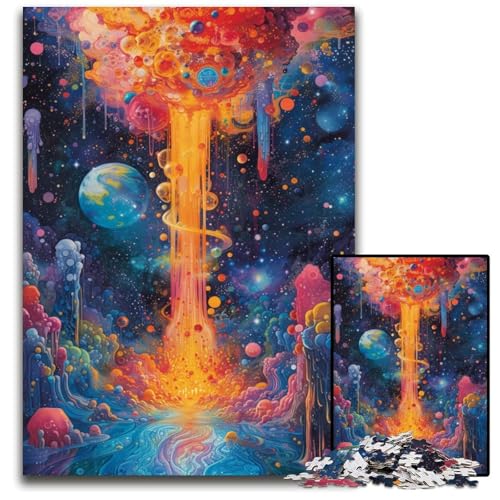 Puzzle 1000 Teile für Erwachsene Planetenlandschaft unmögliche Puzzles für Erwachsene perfekt für Teenager und Heimdekoration 1000 Teile (75 x 50 cm) von CYSEHKRBL