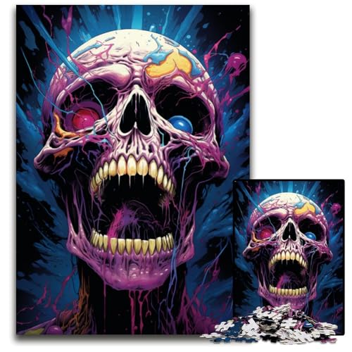 Puzzle für Erwachsene 1000 Gemälde mit bunten Totenköpfen Holzpuzzle für Erwachsene Spielgeschenk für Erwachsene interaktives Familienspiel Gehirn-Herausforderung Geschenk 1000 Teile (75 x 50 cm) Puzzle für Erwachsene 1000 Gemälde mit bunten Totenköpfen Holzpuzzle für Erwachsene Spielgeschenk für Erwachsene interaktives Familienspiel Gehirn-Herausforderung Geschenk 1000 Teile (75 x 50 cm) von CYSEHKRBL