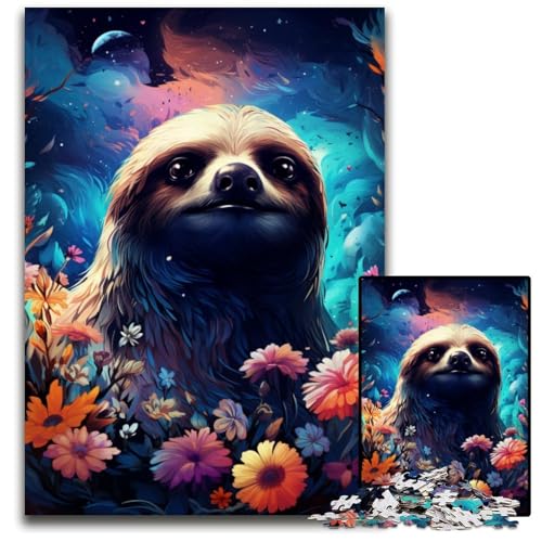 Puzzle für Erwachsene 1000 Teile Die farbenfrohe Psychedelia des Sternenotters anspruchsvolle Puzzles interaktives Familienspiel Gehirn-Herausforderung Lernspielzeug 1000 Teile (38x26cm) von CYSEHKRBL
