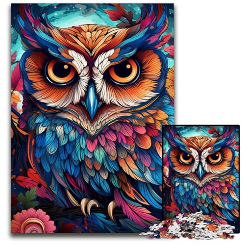 Puzzle für Erwachsene 1000 Teile Malerei Farbeule schwierige Puzzles für Erwachsene perfekt für Halloween Weihnachten Geburtstagsgeschenk 1000 PCS (75 x 50 cm) von CYSEHKRBL