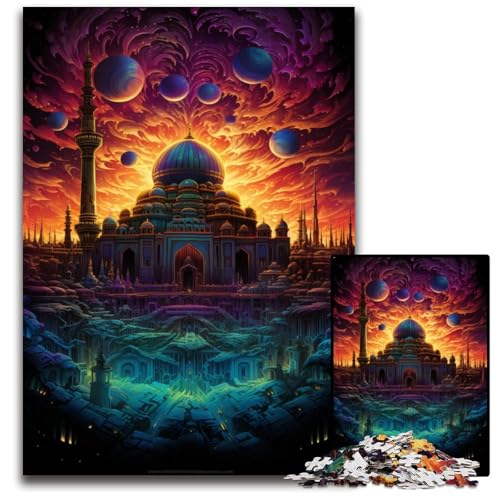 Puzzle für Erwachsene 1000 Teile Türkiye Hagia Sophia anspruchsvolle Puzzles interaktives Familienspiel Gehirn-Herausforderung Lernspielzeug 1000 Teile (75x50cm) von CYSEHKRBL