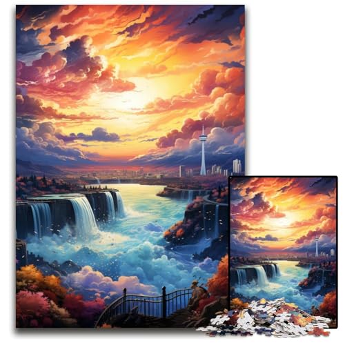 Puzzle für Erwachsene 1000 Teile weltberühmte Landschafts-Papierpuzzles Familie und Freunde geeignet für alle Altersgruppen 1000 Teile (38x26cm) von CYSEHKRBL