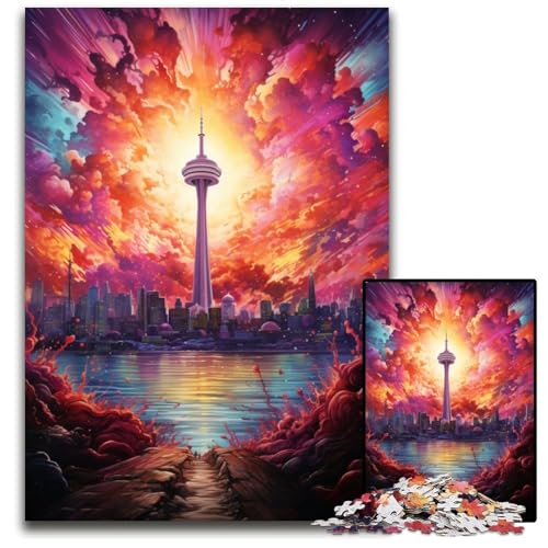 Puzzle für Erwachsene mit 1000 Teilen Motiv: Weltberühmte Landschaften DIY-Puzzle Heimdekoration Geschenk Denksportaufgabe für Erwachsene 1000 Teile (75x50cm) von CYSEHKRBL