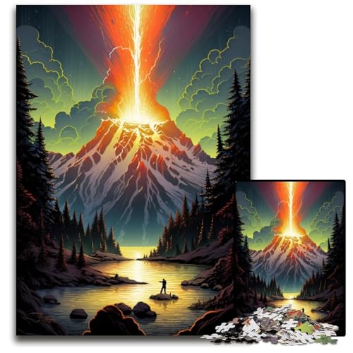 Puzzle mit 1000 Teilen für Erwachsene Yellowstone-Nationalpark Denkspiel für Teenager 1000 Teile (75x50cm) von CYSEHKRBL