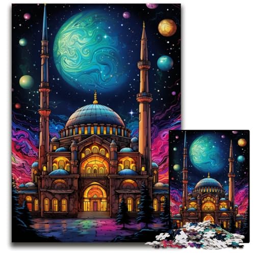 Türkiye Hagia Sophia 1000-teiliges Puzzle für Erwachsene Papierpuzzle Weihnachten Halloween Ostern Neujahr 1000 Teile (38x26cm) von CYSEHKRBL