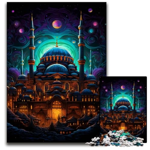 Türkiye Hagia Sophia Puzzle 1000 Teile anspruchsvolle Puzzles farbenfrohe Heimdekoration und interaktives Familienspiel 1000 Teile (75x50cm) von CYSEHKRBL