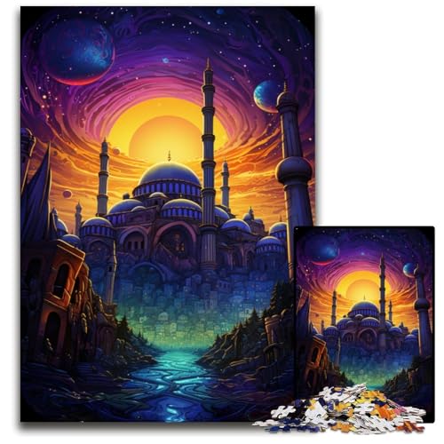 Türkiye Hagia Sophia Puzzle 1000 Teile für Erwachsene anspruchsvolle Puzzles anspruchsvolles DIY-Denkspiel perfektes Familienspiel oder dekoratives Geschenk 1000 Teile (75x50cm) von CYSEHKRBL