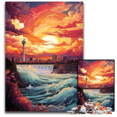Weltberühmte Landschaftspuzzles 1000 Teile für Erwachsene. Puzzles für Erwachsene für Reiseliebhaber und Paare. Anspruchsvolles Spielzeug 1000 PCS (75x50cm) von CYSEHKRBL