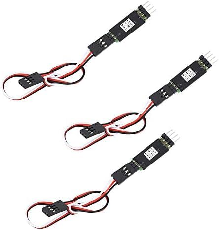CYSFETENA 3 Stück Dritter Kanal Rc Schalter, 6V 1A Fernbedienung Auto Licht Schalter Control Switch, Stabiler und Langlebige Kunststoff Rc Zubehör für die Meisten Fahrzeuge von CYSFETENA